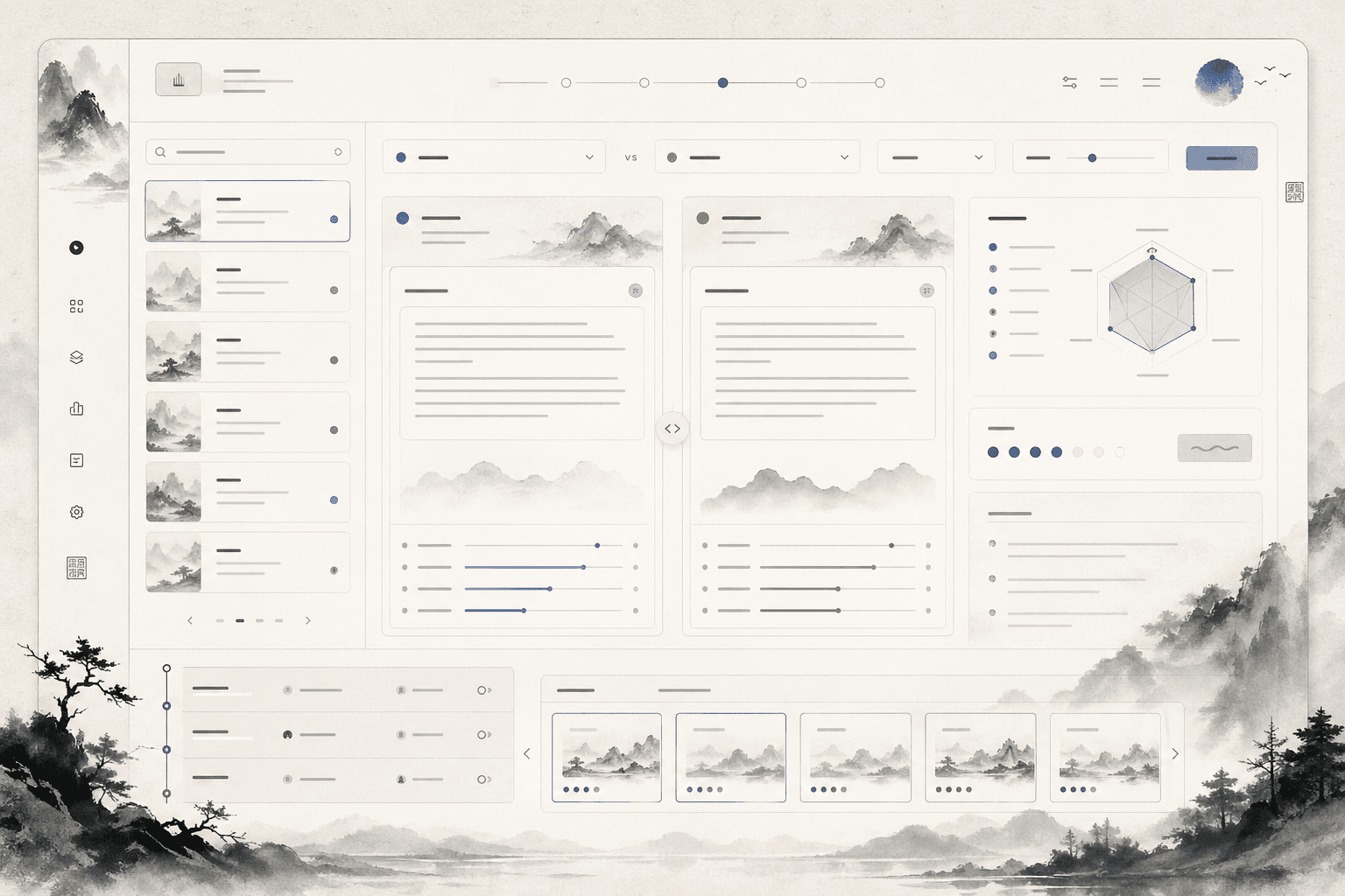 Behavior Bench detailed interaction mockup