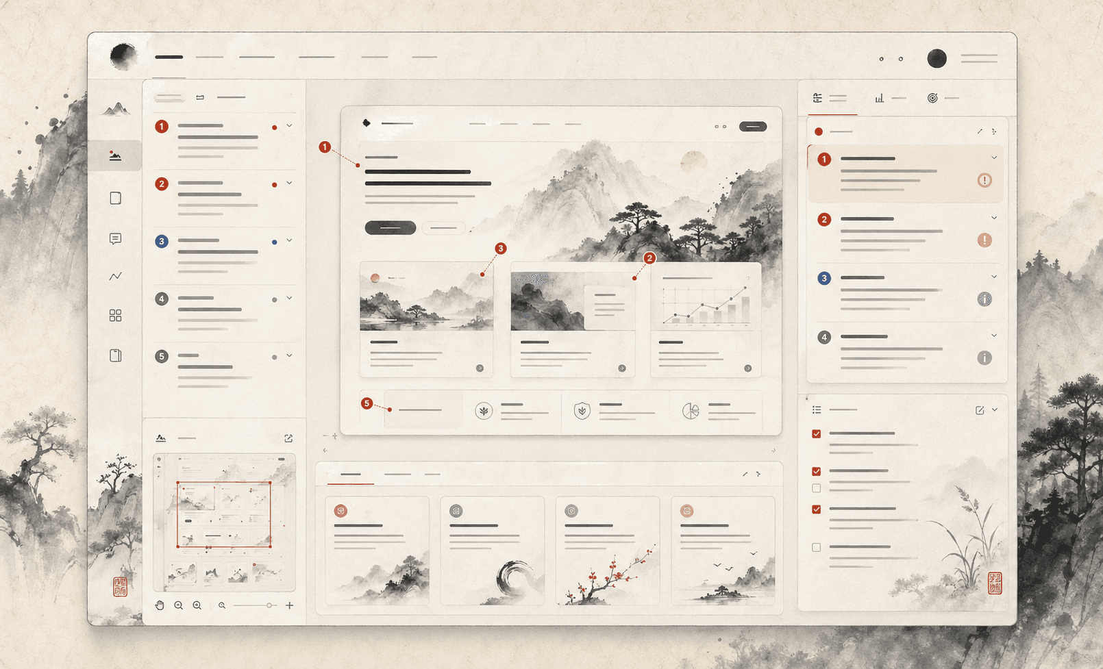 Interface Critic detailed interaction mockup